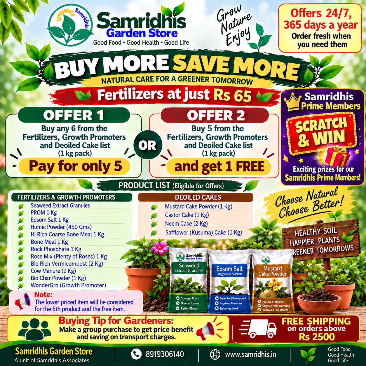 samridhis garden store offers